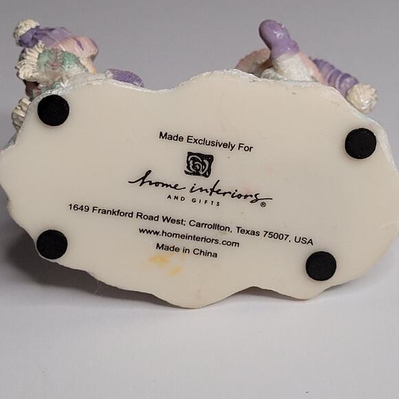 HOME INTERIORS Snowman Gifts Around Tree Figurine 4x3 inches - Picture 5 of 9